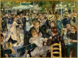 Le Moulin de la Galette'de dans edin by Pierre Auguste Renoir