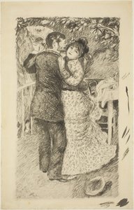 Ülkede Dans, 1883. by Pierre Auguste Renoir
