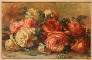 atılan güller by Pierre Auguste Renoir