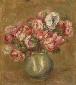Yeşil Vazoda Çiçekler, 1906 by Pierre-Auguste Renoir