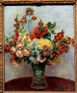 Vazoda çiçekler. Pierre Auguste Renoir