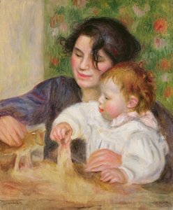 Gabrielle ve Jean, c.1895-6 (tuval üzerine yağlı boya) by Pierre Auguste Renoir