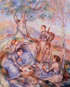 Biçerdöver kahvaltısı, Pierre-Auguste Renoir (1841-1919) by Pierre Auguste Renoir