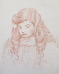ಮಗುವಿನ ಮುಖ್ಯಸ್ಥ, 1913 (ಸಾಂಗೈನ್) ಟರ್ಕ್ by Pierre Auguste Renoir