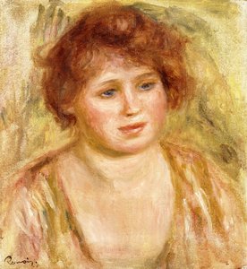 Bir Kadının Başı, 1919 by Pierre Auguste Renoir