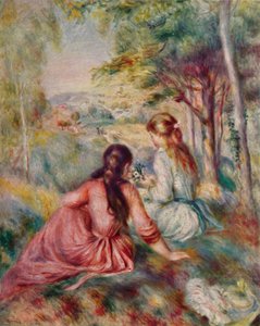 Çayırda, c1888 by Pierre Auguste Renoir