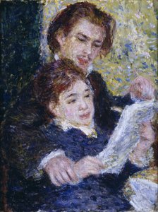 Stüdyoda: Georges Riviere ve Marguerite Legrand by Pierre Auguste Renoir