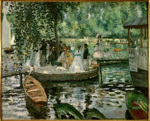 La grenouillere Tablo Pierre Auguste Renoir (1841-1919) 1869 Stockholm, Ulusal müze by Pierre Auguste Renoir