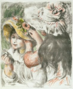 sabitlenmiş şapka by Pierre Auguste Renoir