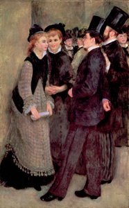 Konservatuardan Çıkış (La Sortie du conservatoire) 1877 (tuval üzerine yağlı boya) by Pierre Auguste Renoir