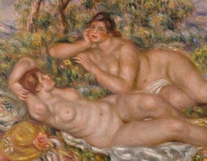 yüzücüler by Pierre-Auguste Renoir