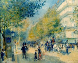 büyük bulvarlar by Pierre Auguste Renoir