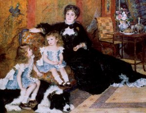 Madam Georges Charpentier ve Çocukları, 1878 by Pierre Auguste Renoir