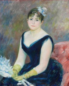 Madam Leon Clapisson, 1883. by Pierre Auguste Renoir