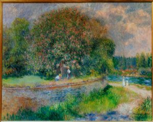 çiçekli at kestanesi by Pierre Auguste Renoir