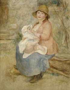 Annelik, aynı zamanda memedeki çocuk olarak da bilinir by Pierre-Auguste Renoir