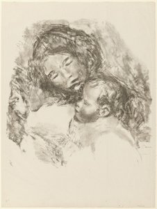 Annelik, büyük tabak by Pierre Auguste Renoir