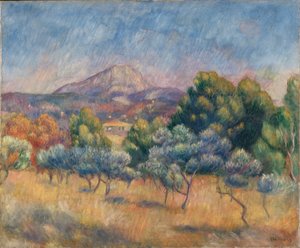 Sainte-Victoire Dağı by Pierre Auguste Renoir