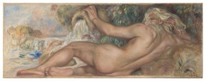 Manzarada veya Nehirde Çıplak by Pierre Auguste Renoir
