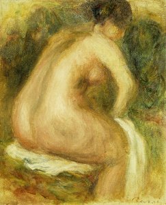 çıplak kadın banyo; Oturan Çıplak Kadın, 1910