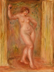 Kastanyet ile çıplak by Pierre Auguste Renoir