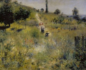 Uzun Otların İçinden Geçen Yol by Pierre Auguste Renoir