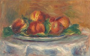Bir Tabakta Şeftali, 19021905. by Pierre Auguste Renoir