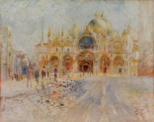 Yer San Marco, Venedik by Pierre Auguste Renoir