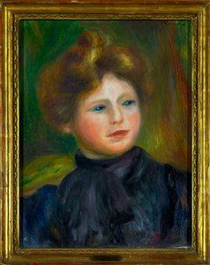 Kadın Portresi, Pierre Auguste Renoir (1841-1919) 1916 Dim 0,35 x 0,27 m Paris Louvre Müzesi Zorunlu söz: Bağış Helene ve Victor Lyon by Pierre Auguste Renoir