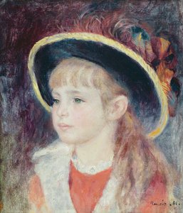 Portrait of a Young Girl in a Blue Hat, 1881 