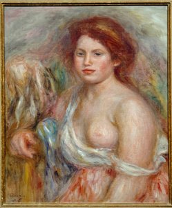 Modelin portresi büst tablosu Pierre Auguste Renoir tarafından by Pierre Auguste Renoir