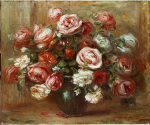 Gül natürmort by Pierre Auguste Renoir