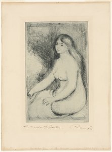 Oturan Yüzücü by Pierre Auguste Renoir