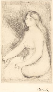 Oturan Bather Baigneuse assise, c. 1905. by Pierre Auguste Renoir