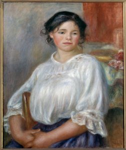 Oturan genç kız. 1909 civarında. Pierre Auguste Renoir