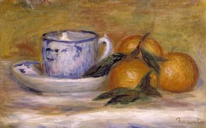 Natürmort, 1908 dolayları (tuval üzerine yağlıboya) by Pierre Auguste Renoir