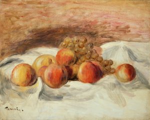 şeftali ile natürmort by Pierre Auguste Renoir