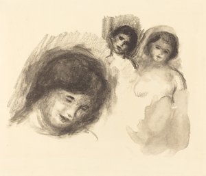 Üç Eskizli Taş Üç Eskizli Taş, 1904. by Pierre Auguste Renoir