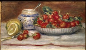çilek (tuval üzerine yağlı boya by Pierre Auguste Renoir