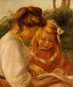 Alfabe, Jean ve Gabrielle by Pierre Auguste Renoir