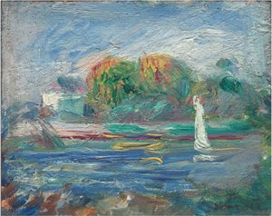 Mavi Nehir, c. 18901900. by Pierre Auguste Renoir