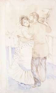Köy Dansı, 1883 by Pierre Auguste Renoir