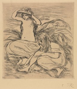 İki Yıkananlar by Pierre Auguste Renoir