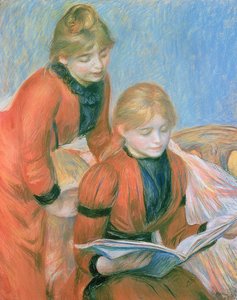 İki Kızkardeş (pastel) by Pierre Auguste Renoir