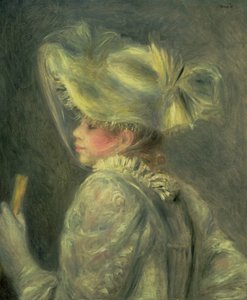 Beyaz Şapka by Pierre Auguste Renoir
