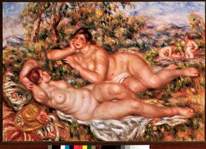 Yıkananlar (tuval üzerine yağlı boya by Pierre Auguste Renoir