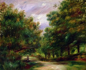 Cagnes yakınlarındaki yol, 1905 by Pierre Auguste Renoir
