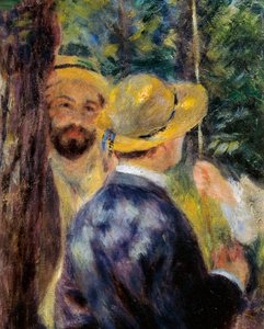 Salıncak (detay). Norbert Goeneutte, Fransız ressam (1854-1894) portresi by Pierre Auguste Renoir