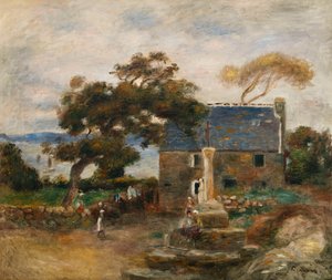 Douardenez, Brittany yakınlarındaki Treboul; Treboul, pres de Douardenez, Bretagne, 1895 by Pierre-Auguste Renoir