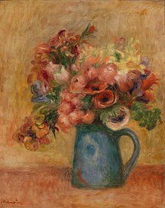 Çiçek vazosu by Pierre Auguste Renoir